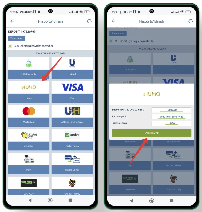 1 xbet birinchi depozit va bonus olish