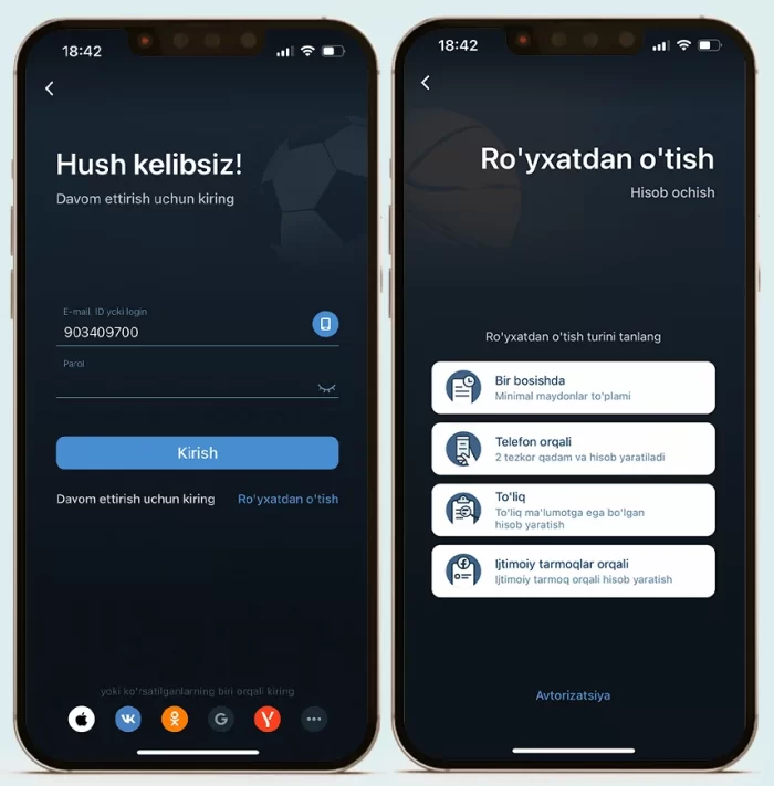 1xBet IOS telefonida royxatdan otish Iphone orqali 1xbet registratsiya qilish