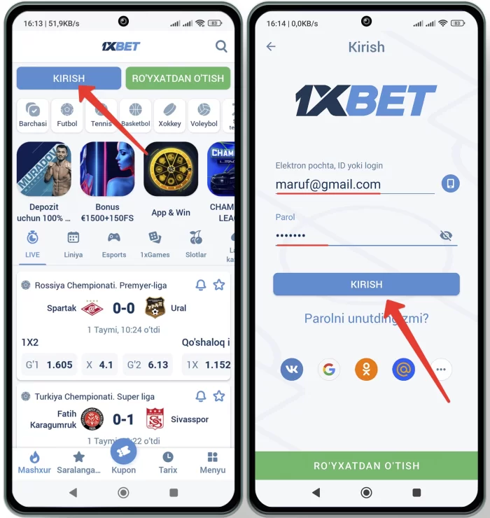 1xbet apk uz shaxsiy kabinetga kirish android mobil ilovasi orqali 1xbet.apk kirish mobil ilovasi orqali
