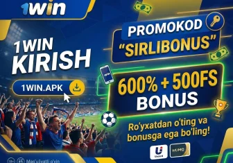 1win kirish va uzbekistan saytida ro'yxatdan o'tish va bonus olish