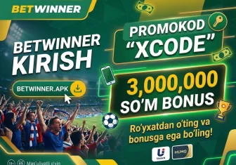 Betwinner uz veb-saytiga kirish orqali registratsiya qilish va bonus olish